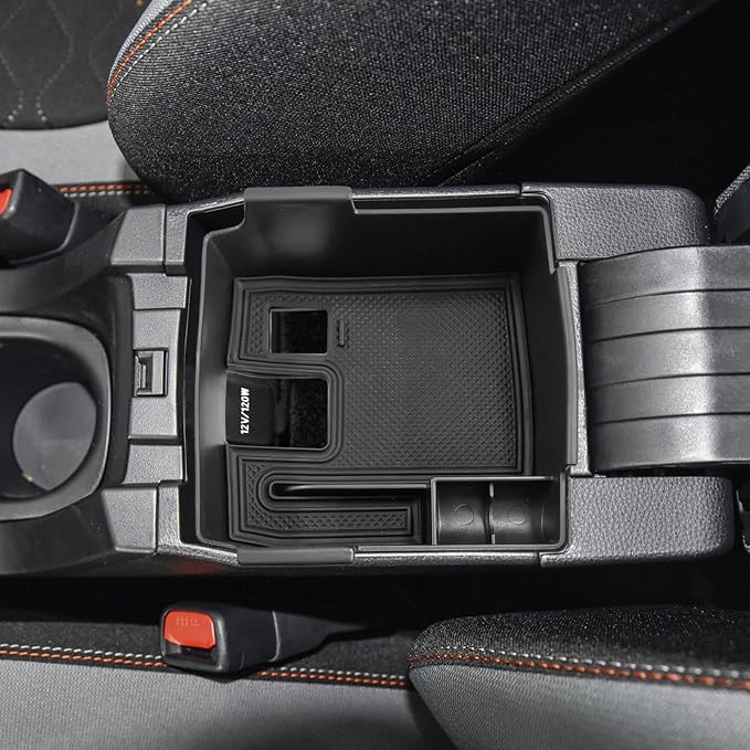 Center Console Organizer Compatible with Toyota Corolla Cross (XG10) 2022 2023 2024 2025 2026 and Corolla 2019-2026 E210, Maximize Space with Tray, Charging Port Coin Holder for Armrest Black