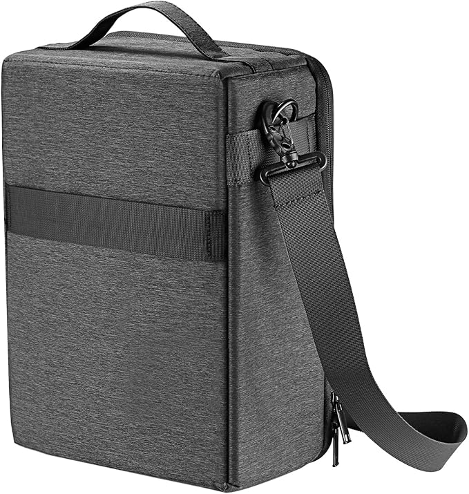 Neewer NW140S Waterproof Camera and Lens Storage Carrying Case 8.7x5.9x12.6 inches Soft Padded Bag for Canon Nikon Sony DSLR, 4 Lens or Flash, Trigger, Battery Accessories(Grey)