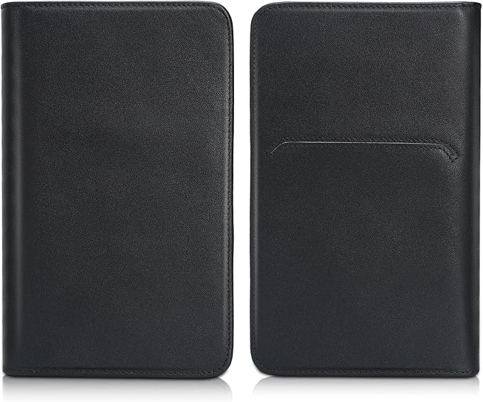 Polare Napa Leather Passport Holder Cover Case for Men RFID Blocking Travel Wallet Holds 4 Passports