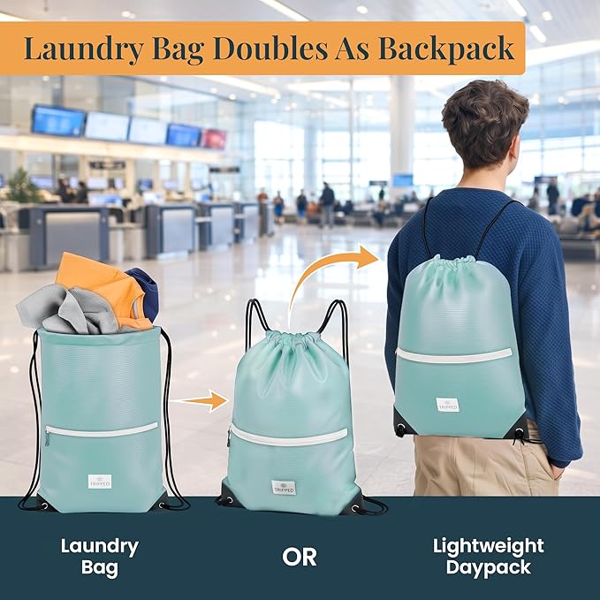 Extra Large Compression Packing Cube 6 Piece Set for Travel and Check Luggage by TRIPPED Travel Gear