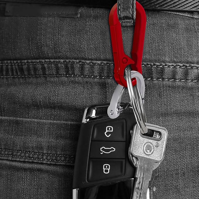 Zinc Alloy Key Chain 3 Packs Keychain Keyring Organizer Key Ring Holder Clip for Men and Women