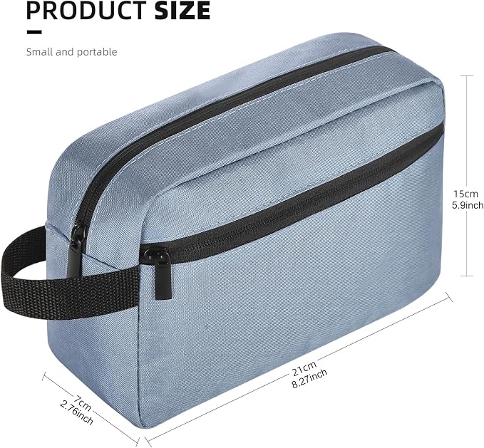 Icramsy Travel Toiletry bag Toiletry bag for women men Hanging Cosmetic bag Travel accessories for Women Men (Blue)
