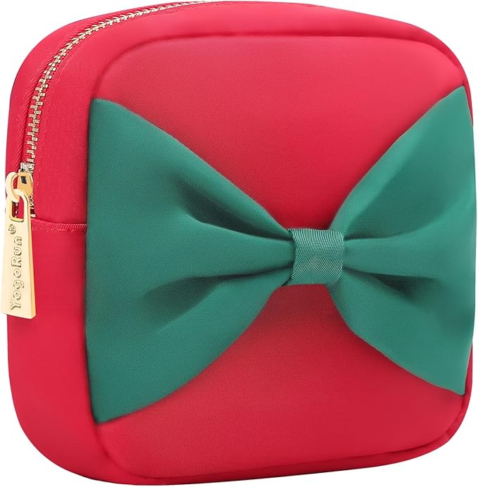 Travel Essentials Makeup Bag for Women Water-resistant Toiletry Organizer Nylon Cosmetic Pouch Preppy Stuff
