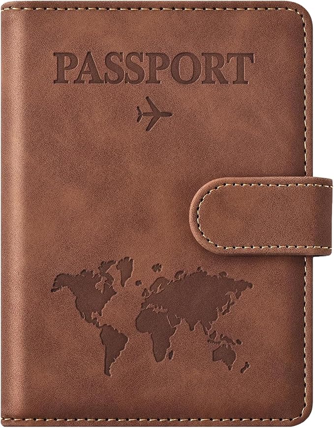 Passport Holder for Travel Women and Men RFID Passport Holder with Card Slots Holder Passport Case Passport cover Passport Wallet Travel Essentials and Accessories