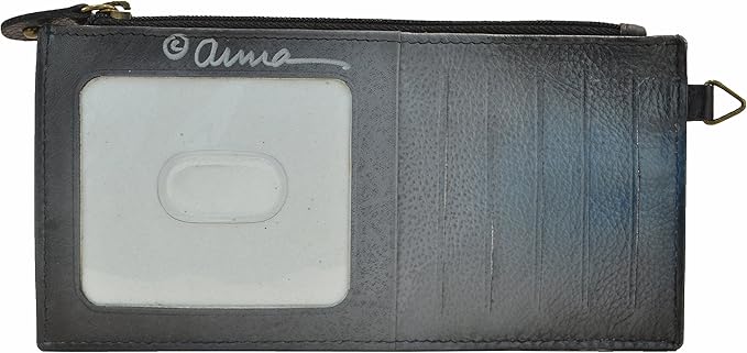 Anna by Anuschka Women's Hand Painted Genuine Leather Organizer Wallet | Hand Painted