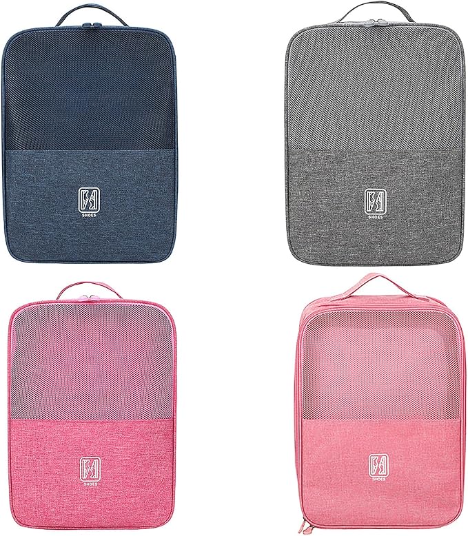 Shoe Bags - Portable Waterproof Organizer, Holds 3-4 Pairs, Travel Essentials