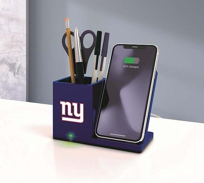 SOAR NFL Unisex Wireless Charging Stand and Desktop Organizer
