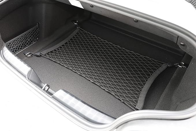 Floor Style Automotive Elastic Trunk Mesh Cargo Net for BMW Z4 (G29) Sport 2018-2025 - Premium Trunk Organizer and Storage - Luggage Net for Coupe - Best Car Organizer for BMW Z4 M Sport