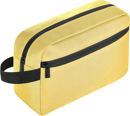 Icramsy Travel Toiletry bag Toiletry bag for women men Hanging Cosmetic bag Travel accessories for Women Men (Yellow)