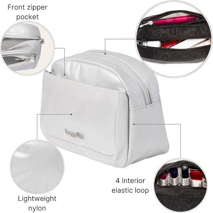 Baggallini Women's Pocket Cosmetic - Lightweight Bag - Travel Essentials Makeup Organizer