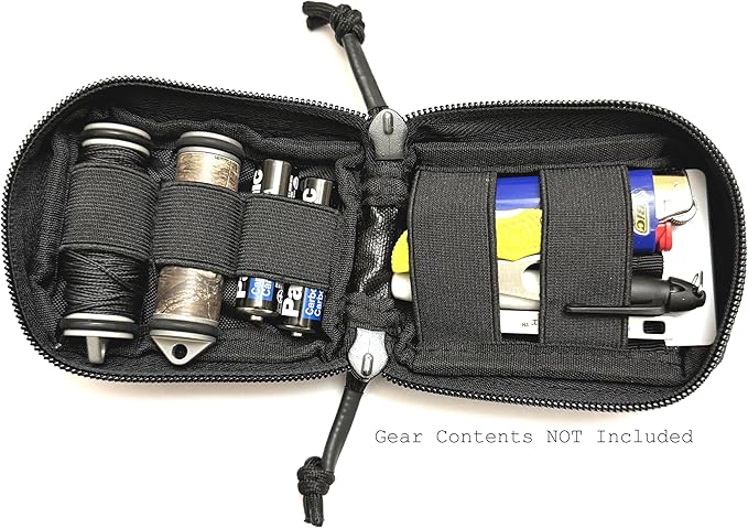 EDC Pouch - Small Everyday Carry Gear Pouch - Full Zip Tactical Pocket Bag - Made by Gear Spool