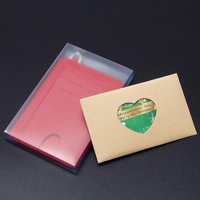 GEEAD Red Slim Minimalist Front Pocket RFID Blocking Card Holder Wallets for Men & Women