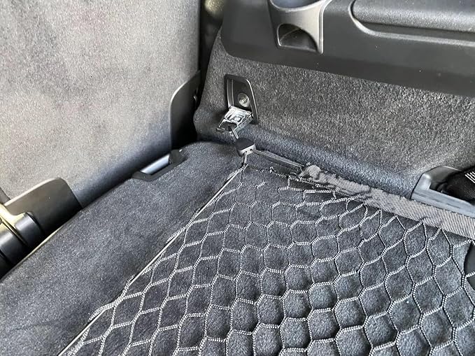 Trunk Organizer Cargo Net for Volvo XC90 2003-2026 – Floor Style Cargo Net for SUV – Premium Mesh Elastic Car Trunk Organizer Vehicle Carrier Storage – Compatible with XC90