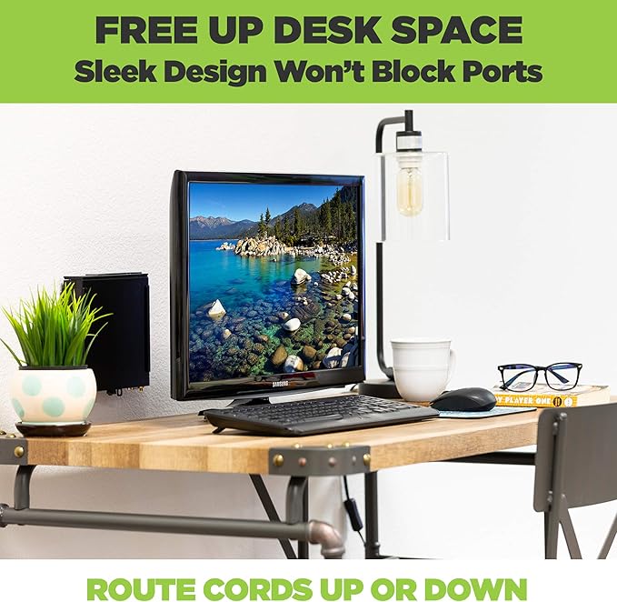 HIDEit Mounts Dell OptiPlex Micro Mount ??Steel VESA Wall & Under Desk Mount for Dell PCs | Compatible with 7040, 7050, 7060, 7070, 9020, 3020, 3040, 3046, 3050, 3060, 3070, 5050, 5060 Micro