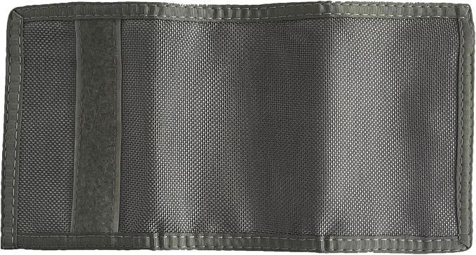 Nylon Trifold Wallet with Coin Pocket (Grey Ballistic)