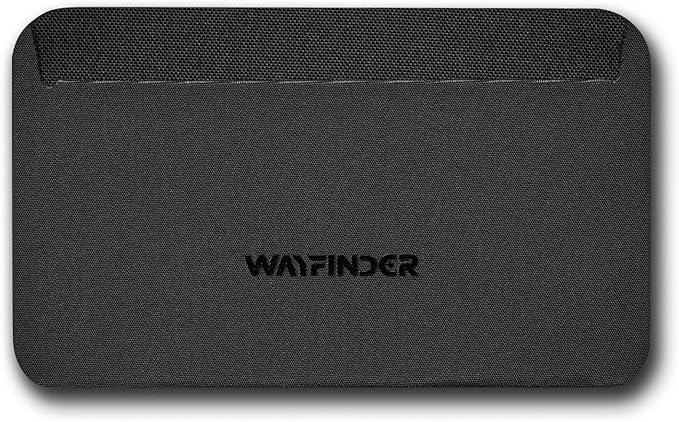 WAYFINDER - Flux - Minimalist Slim Front Pocket Card Holder Wallet For Men - Black