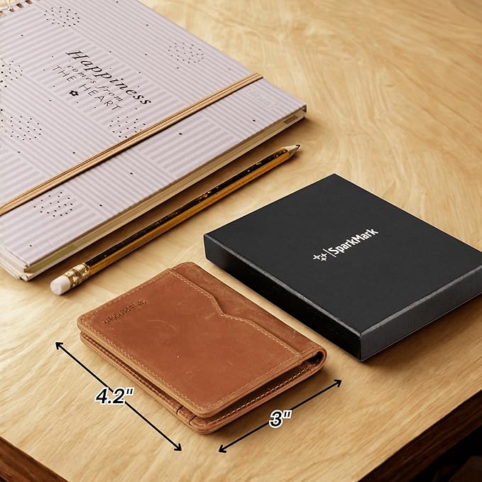 RFID Blocking Slim Wallet for Men | Thin Bifold Credit Card Holder Wallet | Mens Wallet Slim Business Card Case | Minimalist Front Pocket wallet with Gift Box