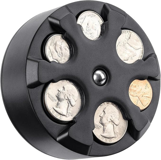 JOYTUTUS Universal Coin Holder, Large Capacity Coin Holder for Car, Portable Car Change Holder Coin Organizer, Car Trucks Accessories, Coin Sorter for Car & Wallet & Pocket
