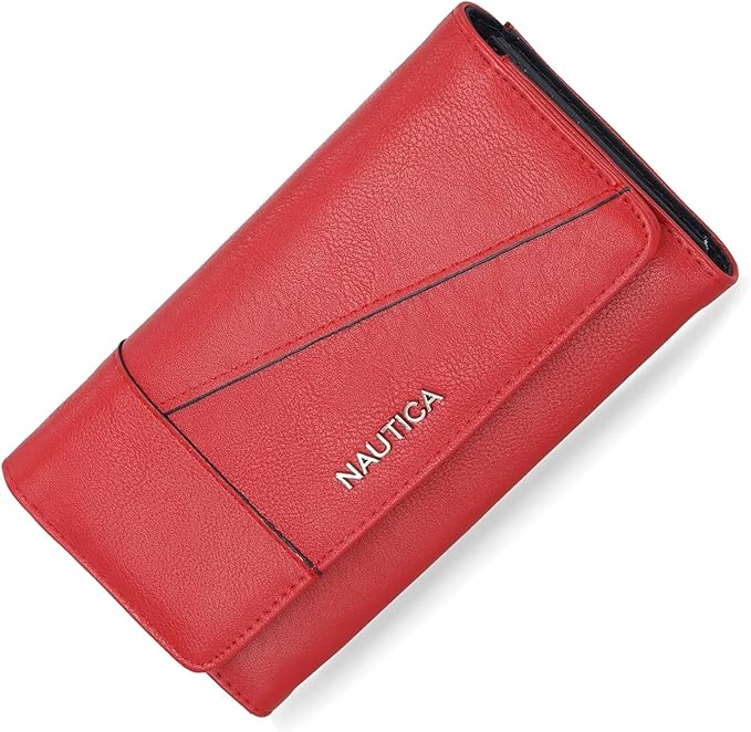 Nautica Money Manager RFID Slim and Small Wallet for Women - Credit Card Holder with Coin Purse and Zipper Wallet, Women's Clutch Organizer