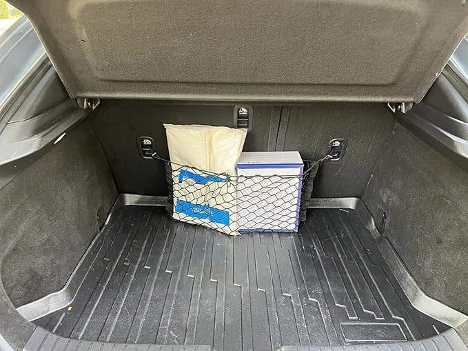 Trunk Rear Seats Organizer Cargo Net for Mazda CX-30 2020-2026 – Envelope Style Cargo Net for SUV – Premium Mesh Car Trunk Organizer Vehicle Carrier Storage – Compatible with CX-30