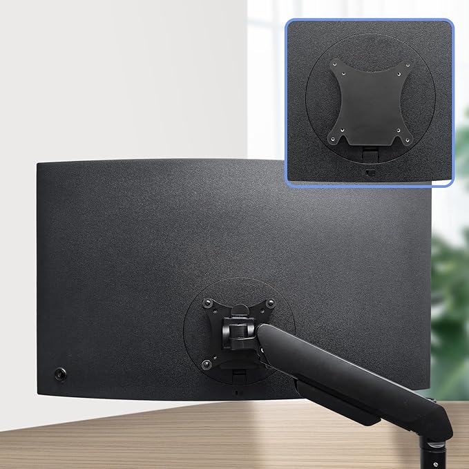 UR59C VESA Mount Adapter Compatible with Samsung UR59 Series 4K Monitor（Fits U32R590, U32R590CWN, U32R592, U32R592CWU Monitorï¼?Black)