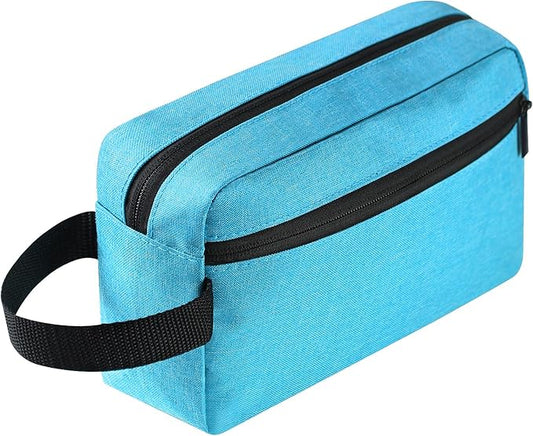 Icramsy Travel Toiletry bag Toiletry bag for women men Hanging Cosmetic bag Travel accessories for Women Men (Lake blue)