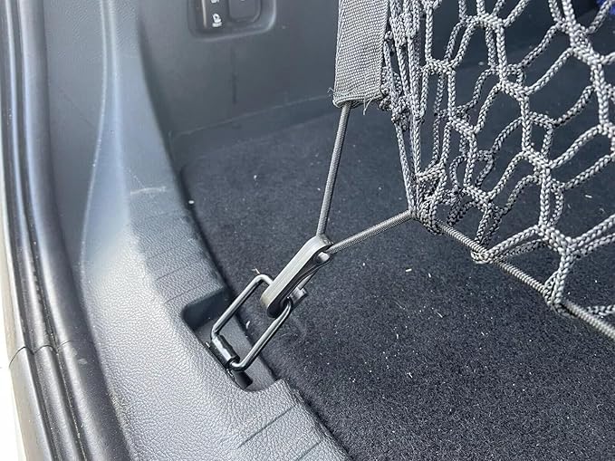 Rear Trunk Organizer Cargo Net for Ford Edge 2007–2024 – Envelope Style Cargo Net for SUV – Premium Mesh Elastic Car Trunk Organizer Vehicle Carrier Storage – Compatible with Edge