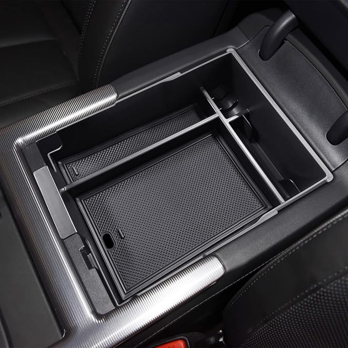 TACORBO Center Console Organizer Compatible with Hyundai Palisade 2023 2024 2025 Accessories, Armrest Insert Tray, ABS Black Glove Box Secondary Storage(No Fit Palisade 2020-22), Black