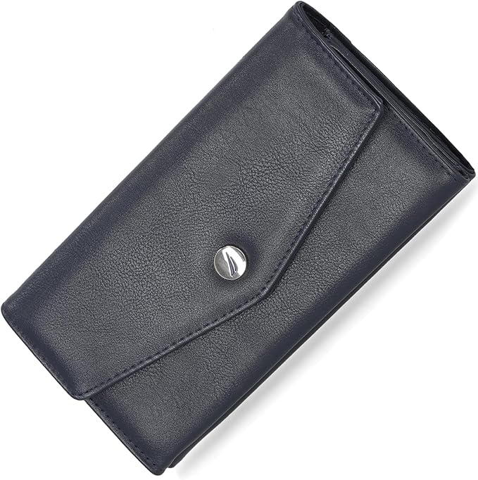 Nautica Money Manager RFID Slim and Small Wallet for Women - Credit Card Holder with Coin Purse and Zipper Wallet, Women's Clutch Organizer