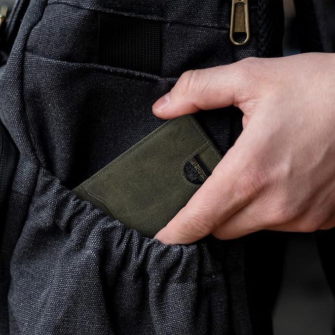 furid Card Wallet For Men Slim: Smart Rfid Minimalist Front Pocket Pop Up Wallet with ID Window - Stocking Stuffers Gifts Boxed for Husband Father at Birthday Anniversary