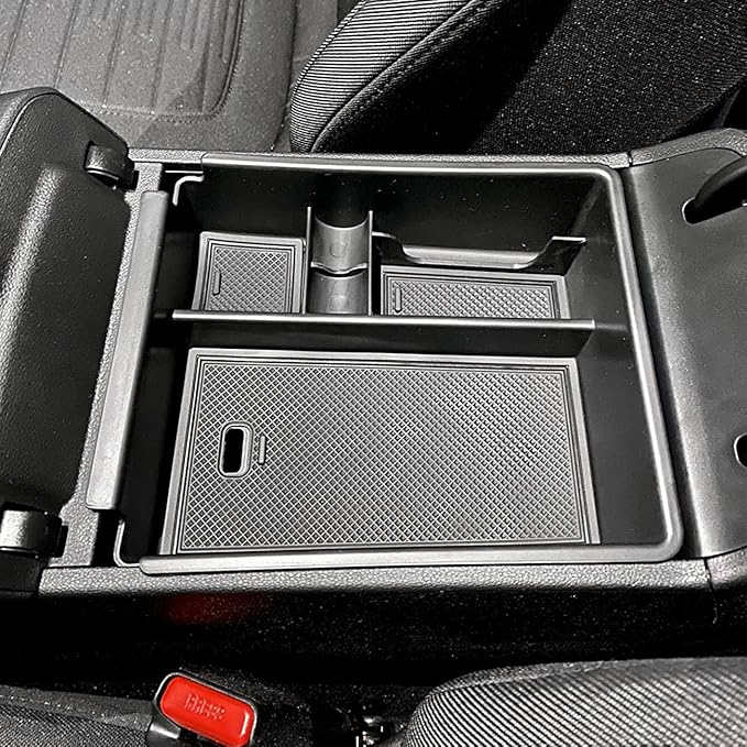 TACORBO Center Console Organizer Compatible with Hyundai 2022-2024 Tucson Plug-in Hybrid/Hybrid all Trims and Tucson Gas Limited and Santa Cruz 2022-2025 Accessories, Armrest Insert Tray, Black