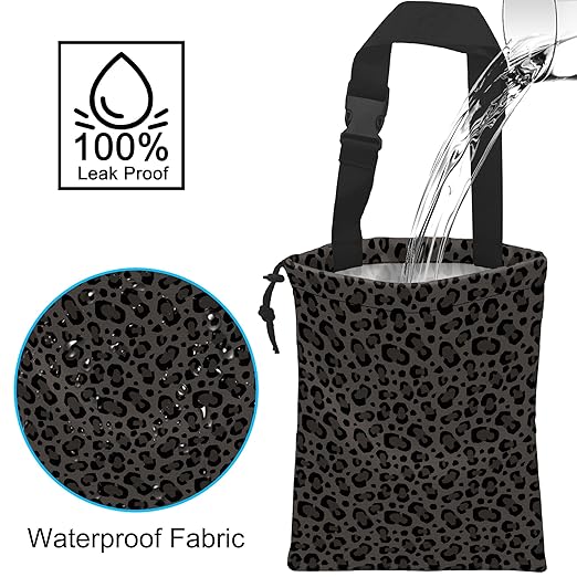 Car Garbage Bag Hanging Car Trash Can for Back Seat with Drawstring