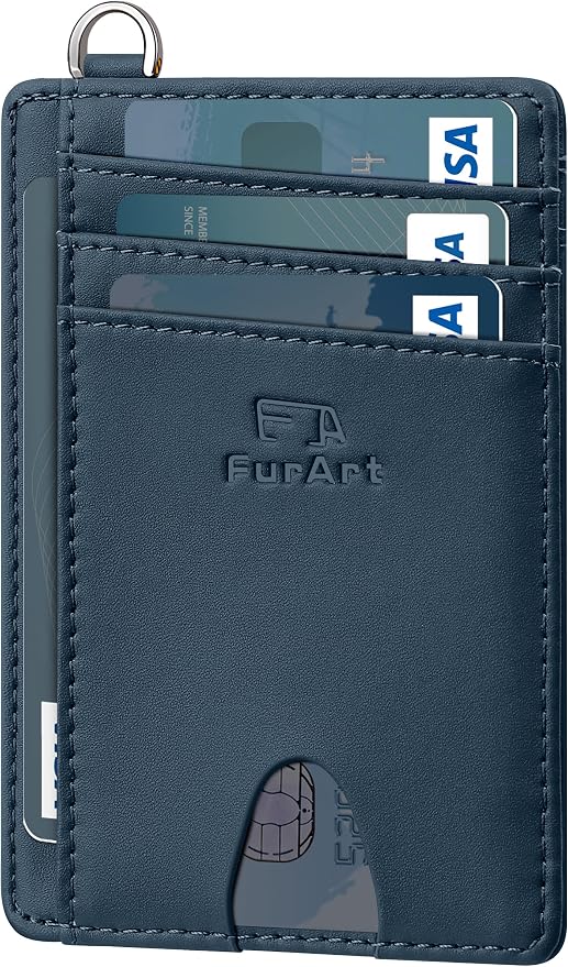 FurArt Slim Minimalist Wallet, Front Pocket Wallets, RFID Blocking, Credit Card Holder for Men