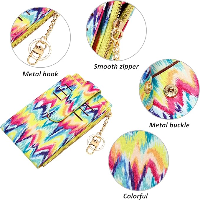 Badiya Slim Women Wallet RFID Blocking Bifold Compact 9 Card Slots Holder Wallets Soft Leather with Zipper Coin Pocket 2 ID Window