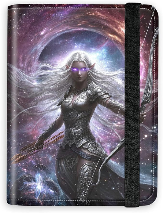 [Elven Archer Ultra-Slim Passport Holder Wallet with Pen Loop, RFID Blocking Faux Leather Travel Passport Cover, Compact Boarding Pass & Card Case Organizer for Women & Men