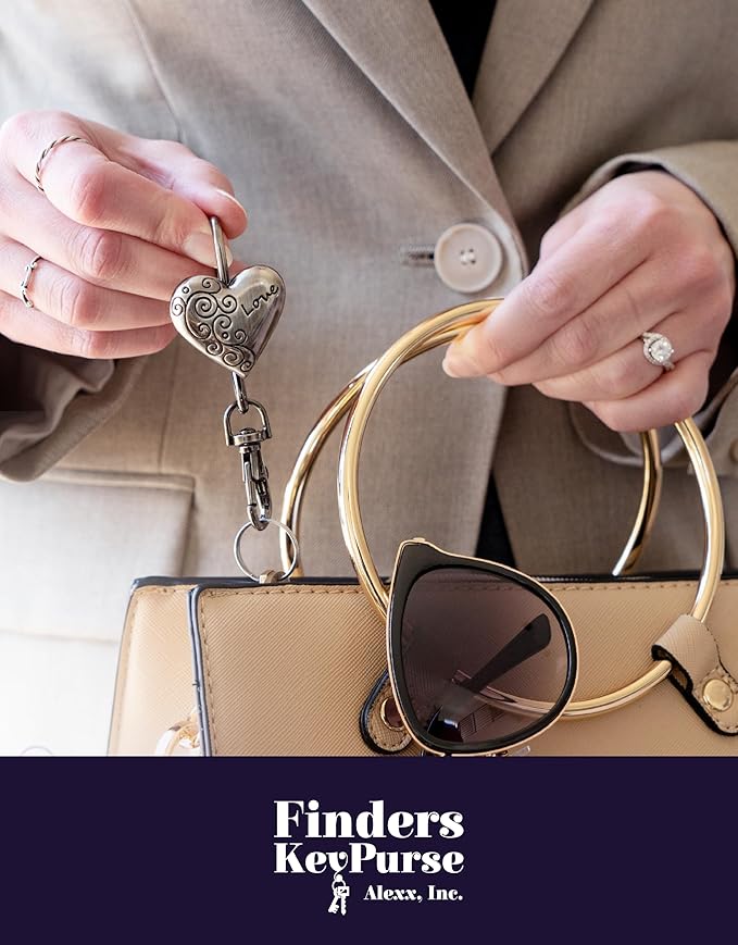 Women’s Bag Charm Key Finder, Car Keychain Hook, Cute Purse Organizer & Tote Bag Accessories, Gifts for Mom - Original