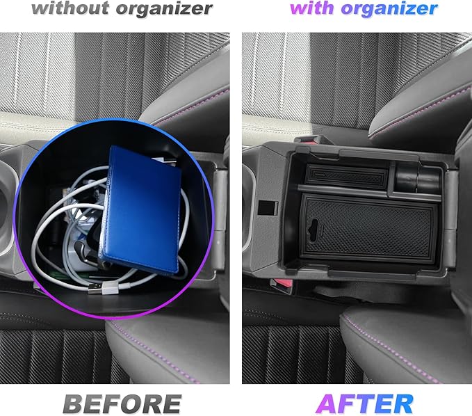 SXCY Fit 2023 2024 2025 2026 Jeep Compass/Dodge Hornet Center Console Organizer for Jeep Compass 2022-2025 2026 Accessories Armrest Console Insert Box 2025 2026 Compass Hornet ABS Storage Black