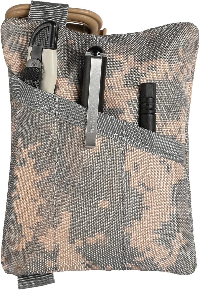 FRTKK 2 Pack Tactical Compact EDC Pouches Military Molle Utility Pouch Accessories Organizer Pouch Coin Purse Keychain Pocket Credit Card Holder Waist Pack