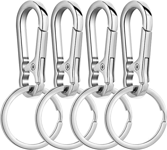Wikavanli Metal Keychains Keyring Key Chain Ring Clip Holder Organizer for Home Car Keys Key Finder Women Men