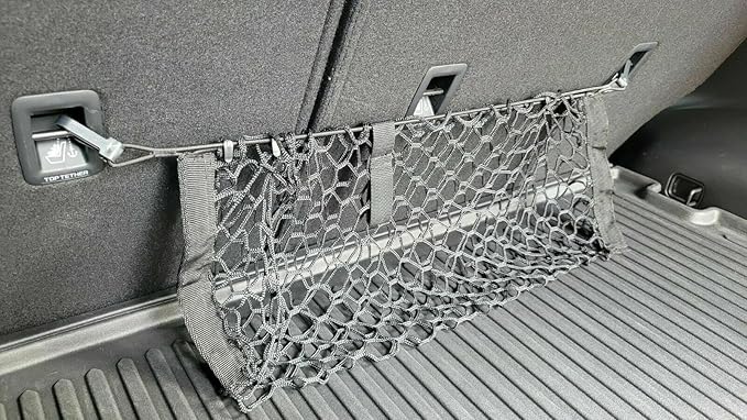 Trunk Rear Seats Organizer Cargo Net for Mazda CX-30 2020-2026 – Envelope Style Cargo Net for SUV – Premium Mesh Car Trunk Organizer Vehicle Carrier Storage – Compatible with CX-30
