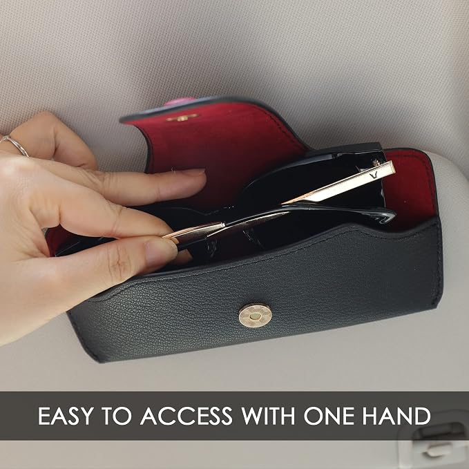 Sunglass Holder for Car Visor Glasses Case Non-Slip Clip Universal for Sunglasses Eyeglasses Car Interior Accessory