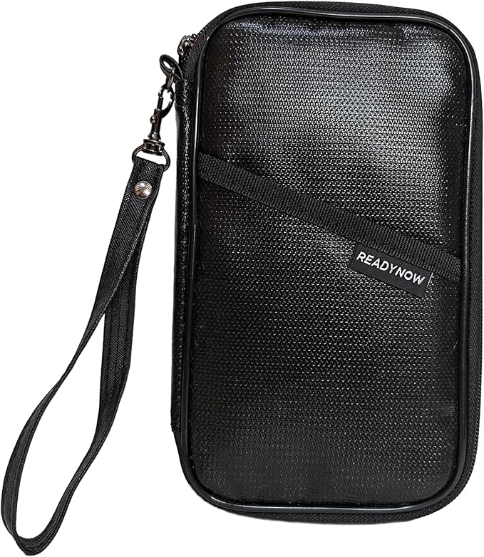 Fireproof Travel RFID Blocking Passport Holder Wallet - Ready Now Bags - Multi-functional Organizer for Men and Women, Large Family Capacity for Passports, Cards, and Documents, 8.9in x 4.8 in x 0.7in