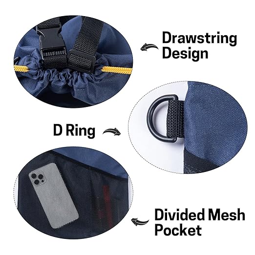 GNEGNI 2PCS Car Garbage Can, Hanging Car Trash Bag with Waterproof Leakproof Lining