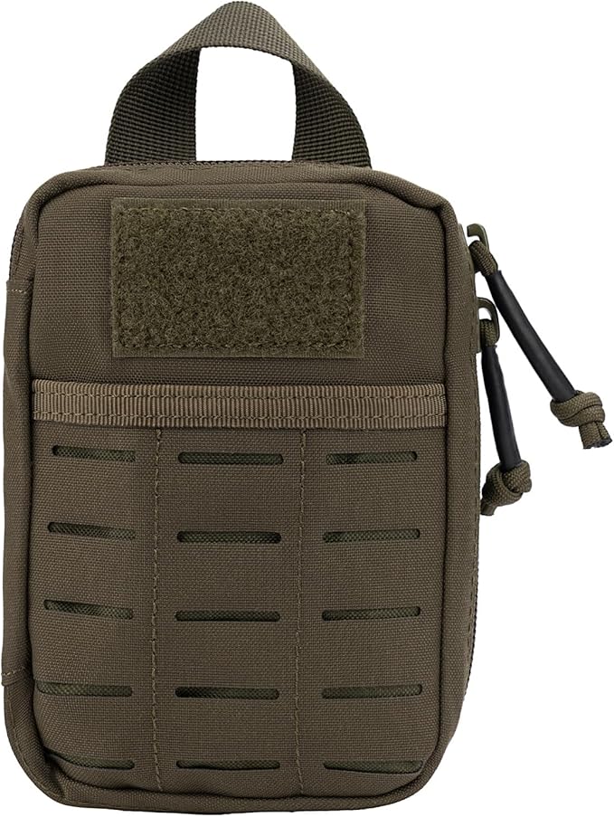 Mini Pocket Organizer for Men EDC Gear Storage Pouch Belt/MOLLE-Compatible 6" x 4" x 1.5" Micro Nylon Bag for Multitools Flashlight Knife Pen Field Notebook Tactical Survival Outdoor Gadget