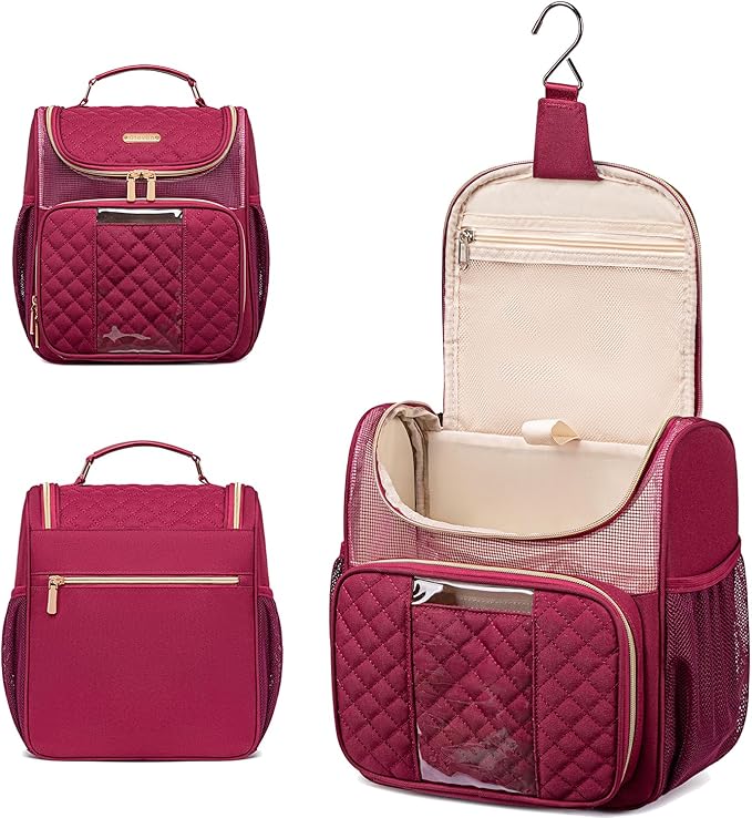 Otevan Large Toiletry Bag for Women Men,Portable Shower Caddy For College Dorms,Gym Shower Bag for Women, Quick Dry Hanging Toiletry Bag Bathroom Accessories Bag for Traveling, Camping Essentials