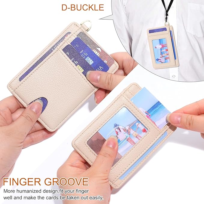 GEEAD Slim Minimalist Front Pocket RFID Blocking Card Holder Wallets for Men & Women