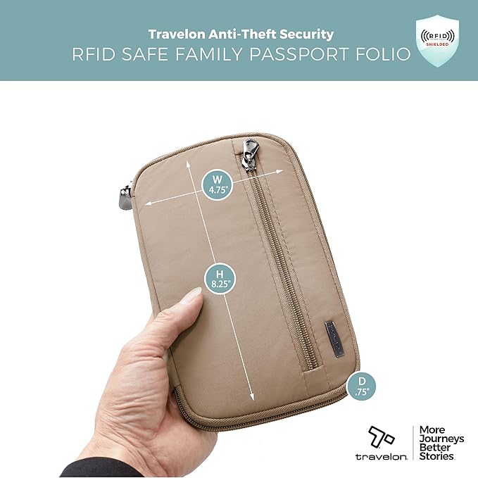 RFID Blocking Family Passport Wallet