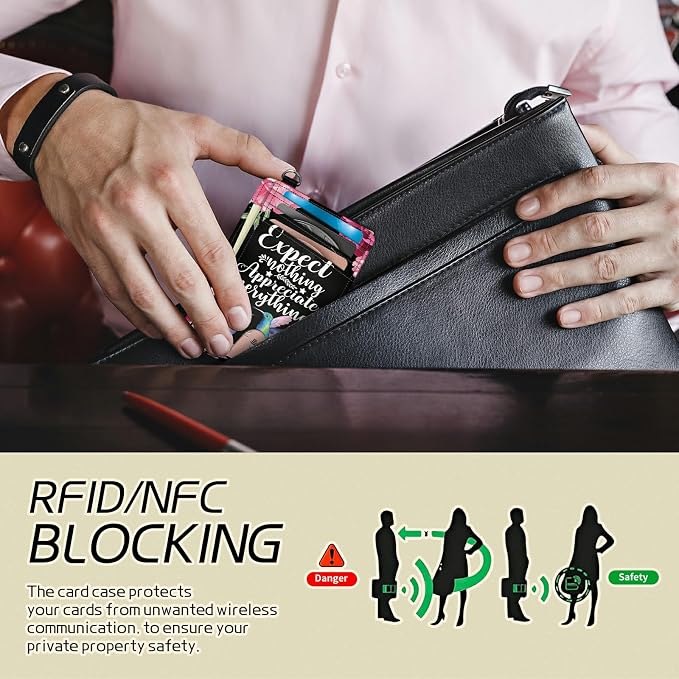 Small Travel Wallets, Humingbird Flower Slim Minimalist Front Pocket Wallet with Wristlet, RFID Blocking PU Leather Credit Card Holder with ID Window Change Purse for Men Women