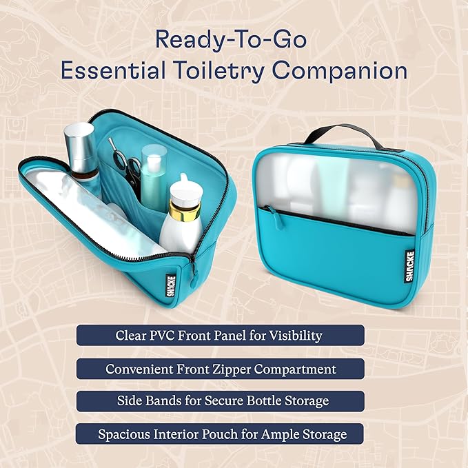 Shacke Packing Cubes for Travel 8 Set - Premium Luggage Organizer Bags - Versatile Travel Organizer for Women and Men - Optimized Packing Bags - Travel Essentials (Aqua Teal)