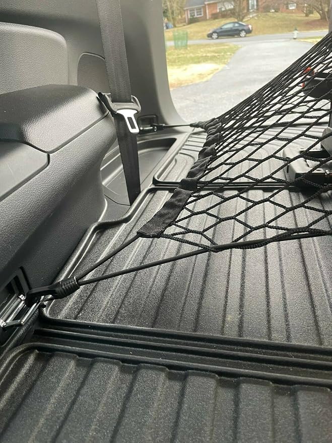 Rear Trunk Organizer Cargo Net for Honda Pilot 2016-2026 – Floor Style Cargo Net for SUV – Premium Mesh Elastic Car Trunk Organizer Vehicle Carrier Storage – Compatible with Pilot